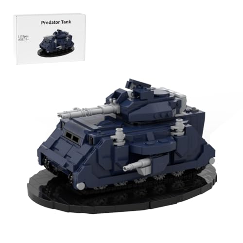 RCARTOYRTR Predator Kampfpanzer Klemmbausteine, Militär Hauptkampfpanzer Bausteinset, Panzer Baustein-Spielzeug und Geschenk für Erwachsene - 1102 Teile von RCARTOYRTR