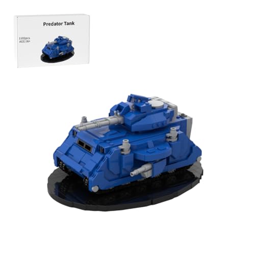RCARTOYRTR Predator Kampfpanzer Klemmbausteine, Militär Hauptkampfpanzer Bausteinset, Panzer Baustein-Spielzeug und Geschenk für Erwachsene - 1102 Teile von RCARTOYRTR