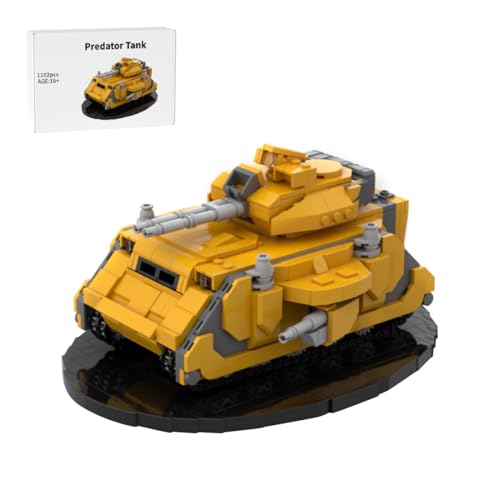 RCARTOYRTR Predator Kampfpanzer Klemmbausteine, Militär Hauptkampfpanzer Bausteinset, Panzer Baustein-Spielzeug und Geschenk für Erwachsene - 1102 Teile von RCARTOYRTR