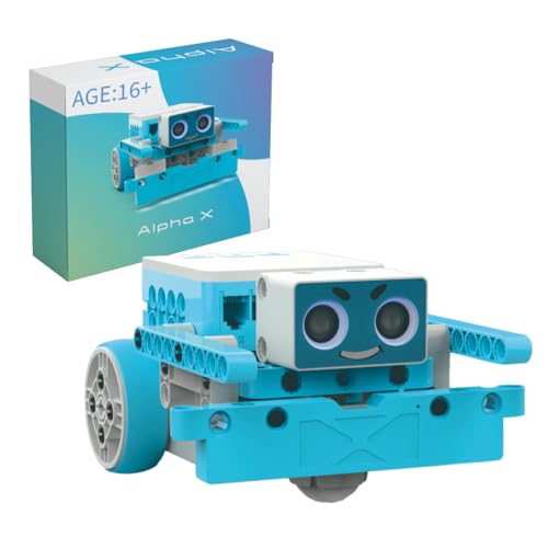 RCARTOYRTR Programmierbarer Roboter Alpha-X Klemmbausteine mit 16 Kursen für Kinder, Projektbasiertes Lernen Lehrplan, STEM Spielzeug und Geschenk für ab 6 Jahre RCARTOYRTR Programmierbarer Roboter Alpha-X Klemmbausteine mit 16 Kursen für Kinder, Projektbasiertes Lernen Lehrplan, STEM Spielzeug und Geschenk für ab 6 Jahre von RCARTOYRTR