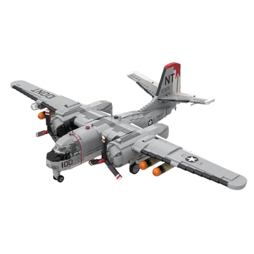RCARTOYRTR S-2 Tracker Flugzeuge klemmbausteine, 1:35 Militärflugzeuge Bausteine zur U-Boot-Bekämpfung, Modular Building Geschenk für Erwachsene - 1757 Stück RCARTOYRTR S-2 Tracker Flugzeuge klemmbausteine, 1:35 Militärflugzeuge Bausteine zur U-Boot-Bekämpfung, Modular Building Geschenk für Erwachsene - 1757 Stück von RCARTOYRTR