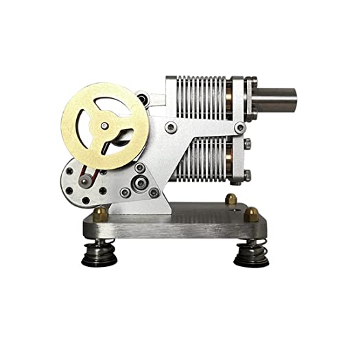 RCARTOYRTR Stirling Engine Modell, industrielle Metall Mini α-Struktur Heißluft-Stirlingmotor Modellbausatz, Physikalische Wissenschaft Bildung Kit Geschenk für Erwachsene RCARTOYRTR Stirling Engine Modell, industrielle Metall Mini α-Struktur Heißluft-Stirlingmotor Modellbausatz, Physikalische Wissenschaft Bildung Kit Geschenk für Erwachsene von RCARTOYRTR