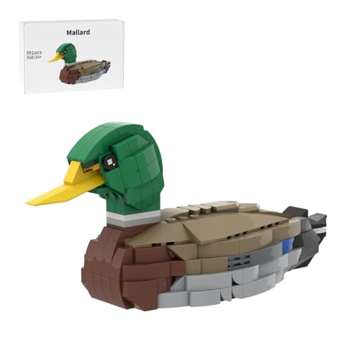 RCARTOYRTR Stockente Vogel Bausteine Set, Pädagogisches Baukasten Tier-Spielzeug, Vogel-Modell fürs Wohnzimmer oder BüRo Entworfen von SKABRAM, VöGel Modellbausatz für Erwachsene - 301 Teile RCARTOYRTR Stockente Vogel Bausteine Set, Pädagogisches Baukasten Tier-Spielzeug, Vogel-Modell fürs Wohnzimmer oder BüRo Entworfen von SKABRAM, VöGel Modellbausatz für Erwachsene - 301 Teile von RCARTOYRTR