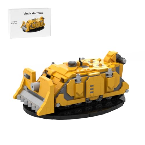 RCARTOYRTR Vindicator Kampfpanzer Klemmbausteine, Militär Hauptkampfpanzer Bausteinset, Panzer Baustein-Spielzeug und Geschenk für Erwachsene - 1119 Teile von RCARTOYRTR