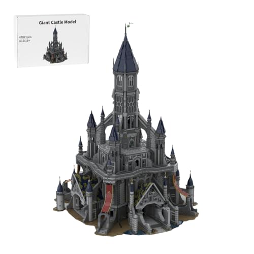 RCARTOYRTR Westliche Fantasy-Spielwelt Große Schloss Klemmbausteine, 47821 Stück DIY Burg Bausteine, Modell-Palast Geschenk für Erwachsene Jugendliche RCARTOYRTR Westliche Fantasy-Spielwelt Große Schloss Klemmbausteine, 47821 Stück DIY Burg Bausteine, Modell-Palast Geschenk für Erwachsene Jugendliche von RCARTOYRTR