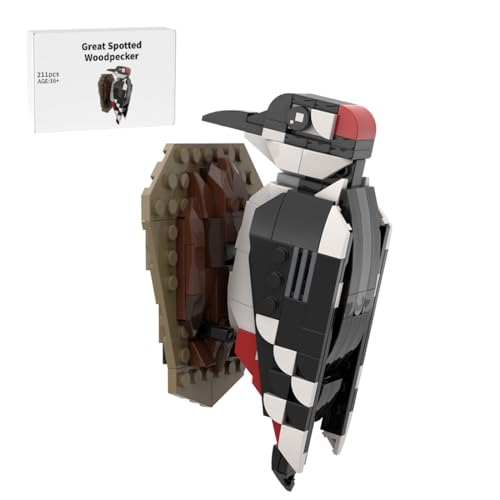 RCARTOYRTR Woodpecker Vogel Bausteine Set, Pädagogisches Baukasten Tier-Spielzeug, Vogel-Modell fürs Wohnzimmer oder BüRo Entworfen von SKABRAM, VöGel Modellbausatz für Erwachsene - 211 Teile RCARTOYRTR Woodpecker Vogel Bausteine Set, Pädagogisches Baukasten Tier-Spielzeug, Vogel-Modell fürs Wohnzimmer oder BüRo Entworfen von SKABRAM, VöGel Modellbausatz für Erwachsene - 211 Teile von RCARTOYRTR