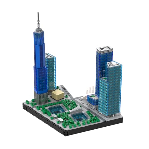 RCARTOYRTR World Trade Center Architektur Klemmbausteine, 1:2000 1593 Teile New York Skylines Baukasten, Weltberühmtes Gebäude Haus Bausteine, Modular Building Geschenk für Erwachsene RCARTOYRTR World Trade Center Architektur Klemmbausteine, 1:2000 1593 Teile New York Skylines Baukasten, Weltberühmtes Gebäude Haus Bausteine, Modular Building Geschenk für Erwachsene von RCARTOYRTR
