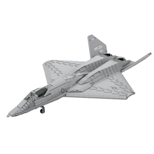 RCARTOYRTR YF-23 Grauer Geist Kampfjet Flugzeug Klemmbausteine, 1:35 Taktischen Jagdflugzeugs Bauklötze, Modular Building Geschenk für Erwachsene - 2185 Stück RCARTOYRTR YF-23 Grauer Geist Kampfjet Flugzeug Klemmbausteine, 1:35 Taktischen Jagdflugzeugs Bauklötze, Modular Building Geschenk für Erwachsene - 2185 Stück von RCARTOYRTR