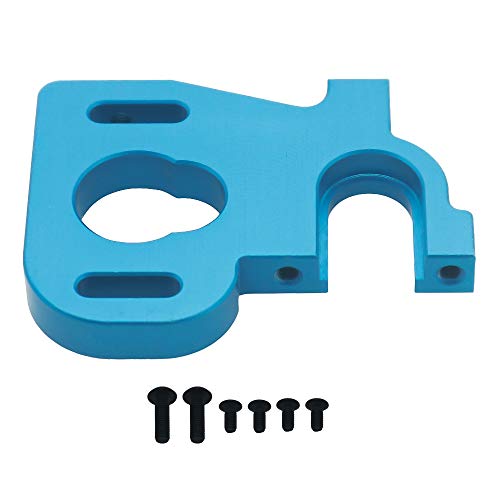 RCAWD RC-Auto-Motorhalterung für 1/14 Wltoys 144001 Buggy Legierungsoption Hop-Ups Verbesserte Teile(blau) von RCAWD