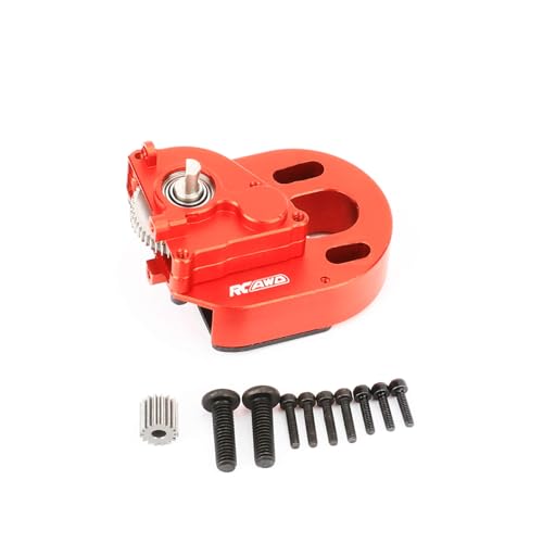 RCAWD No-Motor Vollmetall-370-Getriebe mit 16T-Getriebe für Axial 1/24 SCX24 Crawler-Upgrade-Teile (rot) RCAWD No-Motor Vollmetall-370-Getriebe mit 16T-Getriebe für Axial 1/24 SCX24 Crawler-Upgrade-Teile (rot) von RCAWD