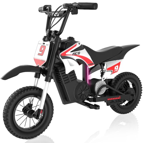 RCB R9X PRO Kinder Elektro-Motorrad, Elektromotorrad mit 350W Motor, 10/15/25 km/h Geschwindigkeitsmodus&16KM Reichweite, Umgebungslicht,Doppelte Stoßdämpfer, 12" Moto Crossbike für Kinder 4+ Jahren RCB R9X PRO Kinder Elektro-Motorrad, Elektromotorrad mit 350W Motor, 10/15/25 km/h Geschwindigkeitsmodus&16KM Reichweite, Umgebungslicht,Doppelte Stoßdämpfer, 12" Moto Crossbike für Kinder 4+ Jahren von RCB