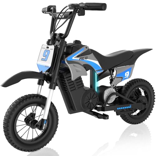 RCB R9X PRO Kinder Elektro-Motorrad, Elektromotorrad mit 350W Motor, 10/15/25 km/h Geschwindigkeitsmodus&16KM Reichweite, Umgebungslicht,Doppelte Stoßdämpfer, 12" Moto Crossbike für Kinder 4+ Jahren RCB R9X PRO Kinder Elektro-Motorrad, Elektromotorrad mit 350W Motor, 10/15/25 km/h Geschwindigkeitsmodus&16KM Reichweite, Umgebungslicht,Doppelte Stoßdämpfer, 12" Moto Crossbike für Kinder 4+ Jahren von RCB