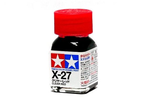 RCECHO® 2x Tamiya Model Color Enamel Paint X-27 Clear Red Net 10ml 80027 CA442 mit RCECHO® Vollversion Apps Ausgabe von RCECHO