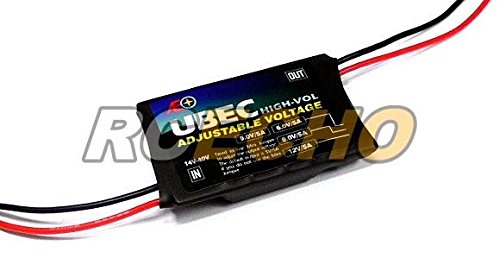 RCECHO® AEO RC Model High Vol Adjustable Voltage Input 14-40V 5V 6V 9V 12V/5A UBEC AC893 with 174; Full Version Apps Edition von RCECHO