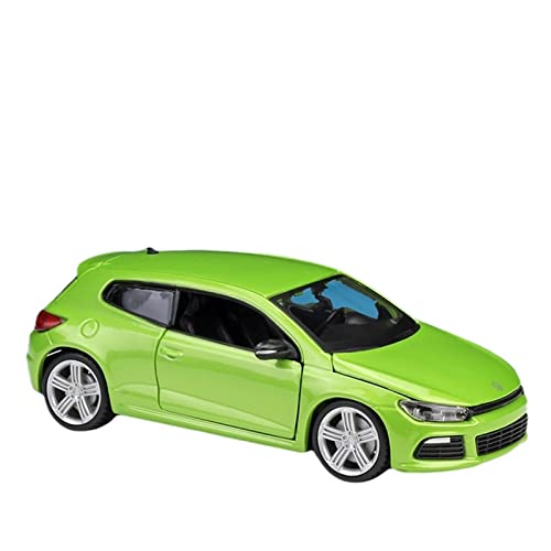 RCESSD Modelle sammeln 1:24 Für Volkswagen Scirocco R-Aluminium-Druckguss-fertiges Modellauto, statische Sammlerdekoration Modell aus Druckguss (Farbe : Grün) von RCESSD