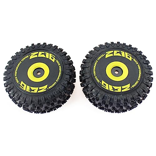 RCGOFOLLOW 2X 1/14 Fernbedienung Auto Hinten Gummi Felge Reifen Verbesserte Ersatzteile Reifen Kit Zubehör Ersatz für WLtoys 144010 von RCGOFOLLOW
