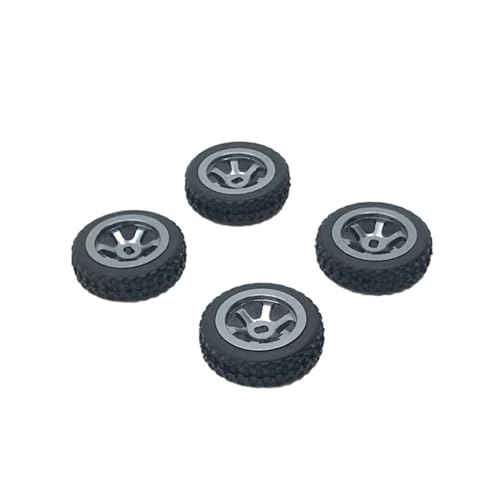 RCGOFOLLOW 4 Stück RC Auto Felge Reifen Modifikation Teile für 1/28 Wltoys K969 RC Auto Fahrzeug Upgrade Felge Reifen Aluminium, Titan von RCGOFOLLOW