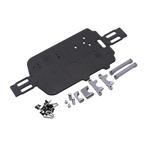 RCGOFOLLOW Aluminium Legierung RC Auto Chassis Platte Teile Für Wltoys 1/18 A949 Fernbedienung Auto Metall Chassis Teile Metall Verbesserte, Titan von RCGOFOLLOW