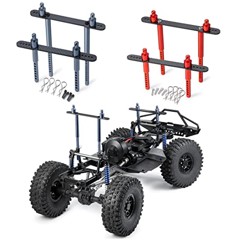 RC-Hub 1 Set Karosseriepfostenhalterungen aus Metall vorne und hinten Schalensäule für 1:10 Axial SCX10 90046 90047 RC Car (Titan) von RCHUBAM