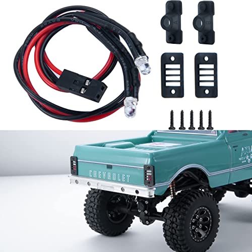RC-Hub 1 Set Rücklicht-LED-Lampen-Set für 1/24 Axial SCX24 AXI00001 RC Crawler Auto, Rot RC-Hub 1 Set Rücklicht-LED-Lampen-Set für 1/24 Axial SCX24 AXI00001 RC Crawler Auto, Rot von RCHUBAM