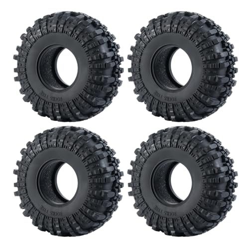 RCLIONS 4 Stück 5,6 cm RC Gummireifen 137 mm mit Schaumstoffeinlage für 1/10 RC Crawler Auto Axialwickel RCLIONS 4 Stück 5,6 cm RC Gummireifen 137 mm mit Schaumstoffeinlage für 1/10 RC Crawler Auto Axialwickel von RCLIONS