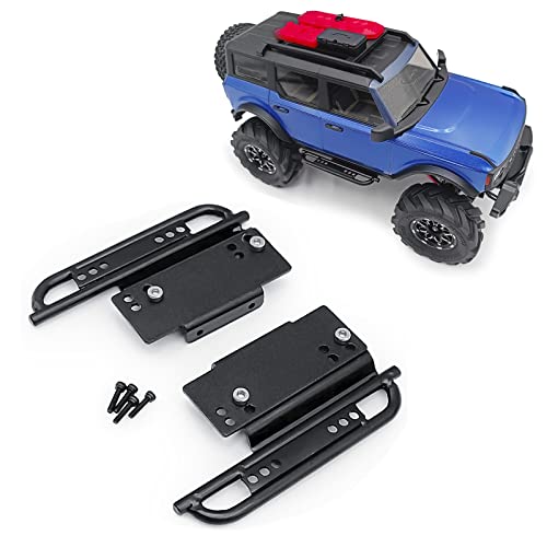 RCLIONS Metall-Pedal-Seitenbrett Rock Sliders Upgrades für alle Axial SCX24 Deadbolt JLU C10 CRC Bronco Gladiator 1/24 RC Crawler Car von RCLIONS