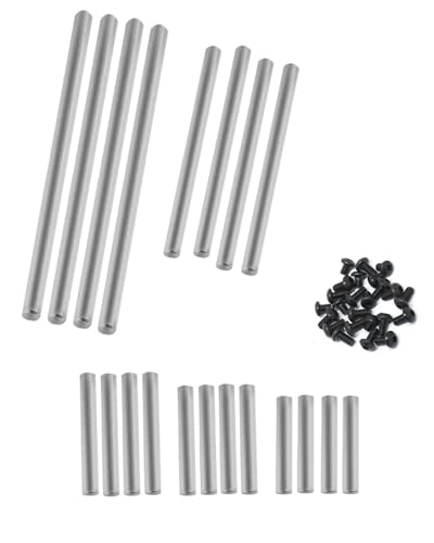 RCMYou RC Upgrades Part 8940X Aufhängungsstift-Set, komplett (gehärteter Stahl), beinhaltet: (4) 4 x 85 mm (4) 4 x 46,5 mm (4) 4 x 28 mm (4) 4 x 26 mm (4) 4 x 24 mm (14) von RCMYou