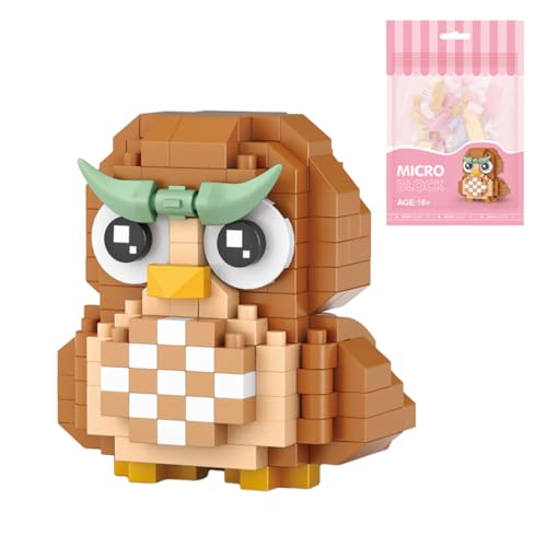 RCPLANTOUY Mini Blocks, Baustein-Eulenmodell für Kinder, 180+ Teile Mikro-Block Set mit einzigartigem Design & Stabilität, kreatives Spielzeug für Wohnzimmer Büro, Geschenk für Bastler und Sammler RCPLANTOUY Mini Blocks, Baustein-Eulenmodell für Kinder, 180+ Teile Mikro-Block Set mit einzigartigem Design & Stabilität, kreatives Spielzeug für Wohnzimmer Büro, Geschenk für Bastler und Sammler von RCPLANTOUY
