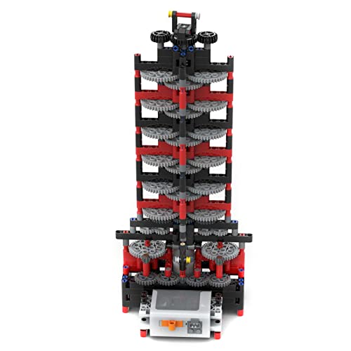 RCPLANTOUY Technik Gearing Tower Bauklötze-Set Modell, Milliarde-zu-Eins Übersetzung, Premium Material & Klare Anleitung für Display-Deko oder Lern-Geschenk, MOC-42806 (427 Teile) von RCPLANTOUY