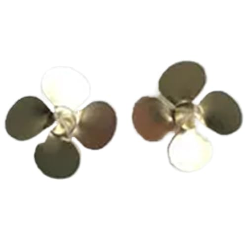 1/200 USS Missouri RC-Modellpropeller – Messing-4-Blatt- Und 5-Blatt-CW/CCW-Paar, M3-Welle, Kompatibles Schiffsmodellzubehör(4 Blade) von RCXCLXLH