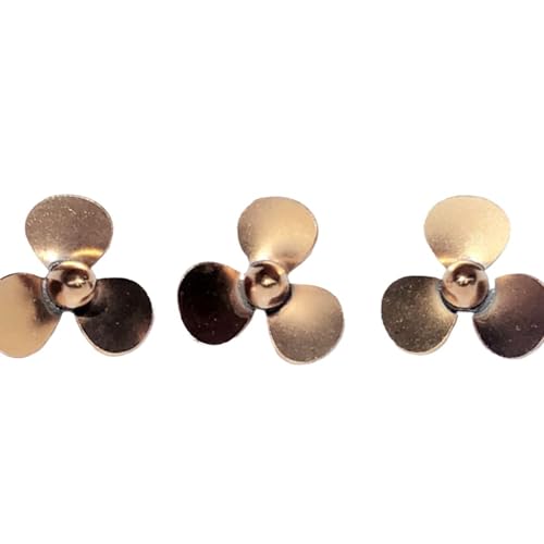 1/350 Messing Propeller Für RC Kriegsschiff Modelle Missouri Oder Bismarck Scale Upgrade Teile Löttechnik Metallpropeller Für Realistische Schiffsmodellierung(1/350 Bismarck Powder) von RCXCLXLH