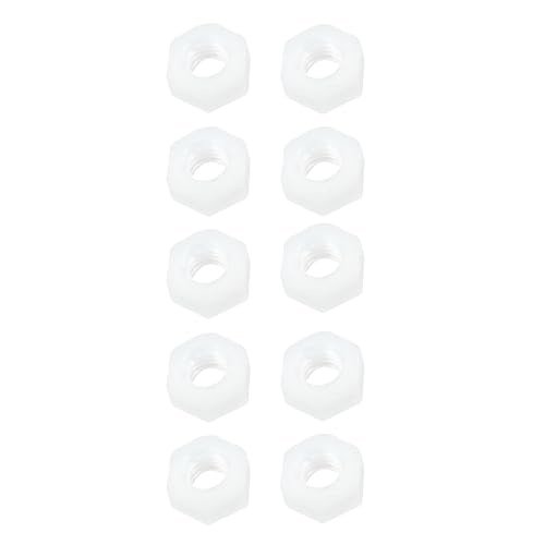 10 Stück Nylon-Sicherungsmuttern M2 M3 M4 M5 M6 – Kunststoff-Schlossmuttern Für RC-Modelle Und DIY-Zubehör(M3) von RCXCLXLH