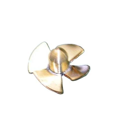 12mm Messing 4-Blatt Propeller Für RC Modellboote 2mm Wellenloch – CW Oder CCW Rotation Scale Schiff DIY Upgrade Teil(CW) von RCXCLXLH
