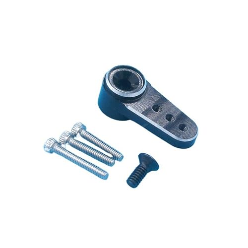 15Z Mini Servohorn Aus Aluminiumlegierung CNC-Bearbeitet – Servoarm Mit Schrauben Für RC Auto, Boot, Flugzeug Modelle(Black) von RCXCLXLH