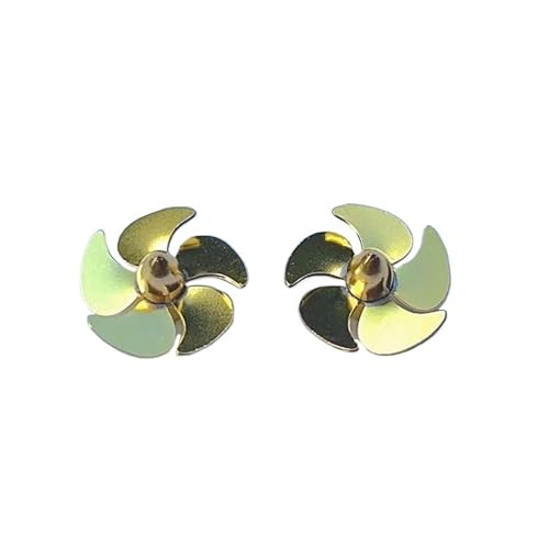 2 Messing-Propeller 15mm (5-Blatt) Für RC-Schiffsmodell, CW/CCW, 2mm Welle Schiffsmodell-Zubehör von RCXCLXLH