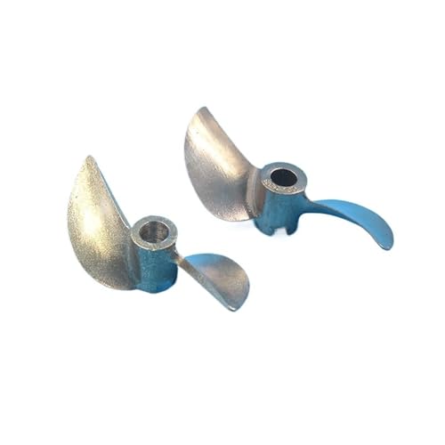 2 Stück Messing-2-Blatt-Propeller for RC-Boote, Weidenblatt-Design, 42mm 48mm Durchmesser Mit 4mm 4,76mm Bohrung for Elektrische Und Nitro-RC-Boote(48/4.0) von RCXCLXLH