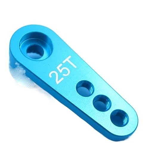 25T Metall Servoarm 28mm Einseitiger Horn Für Standard-Digitalservos (RC Auto/Boot/Flugzeug)(Light Blue) von RCXCLXLH