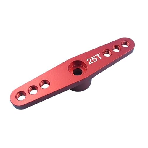 25T-Metall-Servoarm Für RC-Boot – 47mm-Dauerhafte Steuerungsarm Für RC-Modelle, Geeignet Für Standard-Digital-Servos(Red) von RCXCLXLH