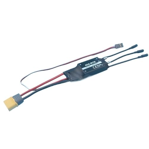 40A Wassergekühlter ESC Für RC-Boote - Bidirektionaler Geschwindigkeitsregler (Vorwärts/Rückwärts) Für Bürstenlose Motoren Mit Kühlsystem(XT60 Plug) von RCXCLXLH