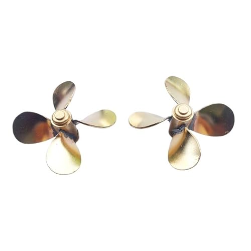 40mm Messing 4-Blatt RC Boot Propeller – M4 Welle, Löttechnik, CW & CCW Rotation Für Scale Kriegsschiff & Schiffsmodell Zubehör von RCXCLXLH