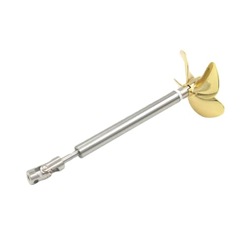 4mm Propellerwelle-Satz Für RC-Boote - 60mm 4-Blatt-Zinklegierung Propeller Mit Edelstahl-Antriebswellen-Set Für Modellschiff-Upgrade(3.17mm,15CM/10CM) von RCXCLXLH