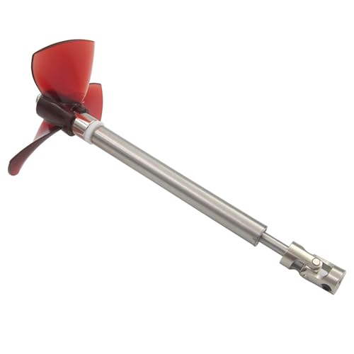 5mm-Achsen-Satz Für RC-Boote - 3-Blatt-Propeller 80mm Mit Edelstahl-Antriebssystem Für Trawler, Angel- Oder Arbeitsboote(6mm,25CM/19CM) von RCXCLXLH