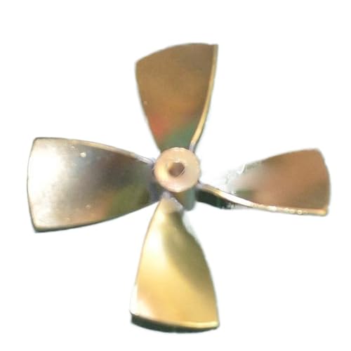 61mm 4-Blatt-Düse-Schiffspropeller Aus Messing Für RC-Kriegsschiff – M4-Bohrung, Hartverlötet, CW/CCW Drehrichtung, Maßstabsgetreues Modellzubehör(CW) von RCXCLXLH