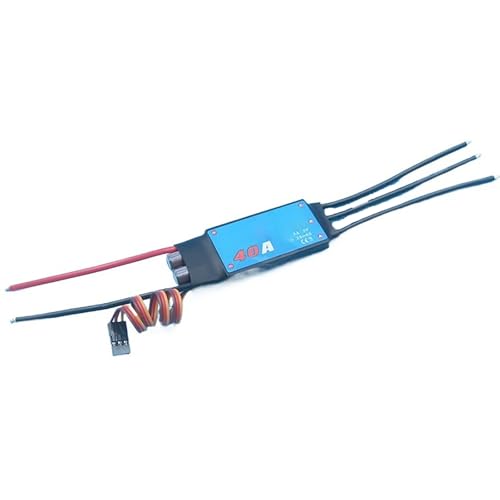 Bidirektionaler 40A Brushless-ESC Für RC-Boote - 2-6S LiPo - 5V/3A BEC - Kompatibel Mit Autos Und Unterwasserantrieben(No Plug) von RCXCLXLH