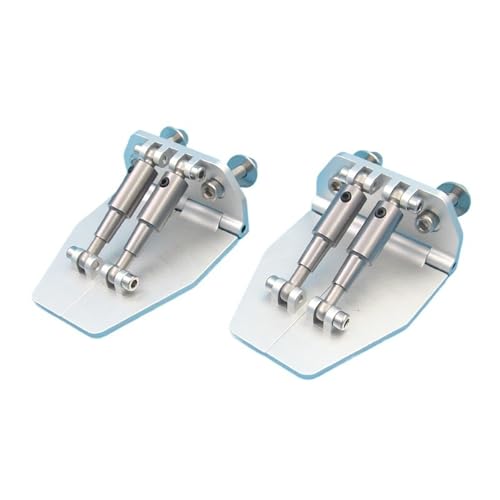 CNC-Aluminium Trimmtabs 63mm Für RC-Rennboote Mit Benzinmotor - Gleitplatten Für O-Boote Und Methanol-Elektro-Rennboote (1 Paar) von RCXCLXLH