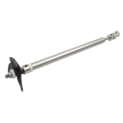 Edelstahl-Wellenanlage 5mm Für RC-Boote Mit 52mm Propeller - Hochleistungsantriebssystem Für Köderboote Und Modellschiffe(3.17mm,15CM/09CM) von RCXCLXLH
