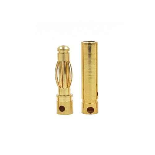 Goldbeschichtete Kupfer-Bananenstecker Männlich Und Weiblich Paar Für Motor ESC Akku - RC-Modellzubehör(3.0mm) von RCXCLXLH