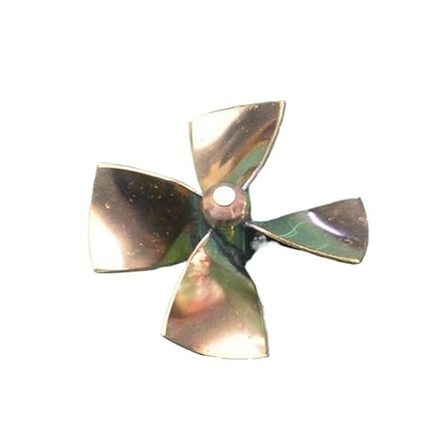 Messing 4-Blatt Ducted Propeller 50mm Für RC Trawler-Boote – M4 Wellenloch, CW/CCW Rotation, Scale Modell Schiffs-Upgrades(CW) von RCXCLXLH
