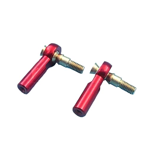 Metall-Kugelkopf-Verbindungspaar Für RC-Modell – M2 Lenkungsstangenenden Rot 20mm, Langlebiger Metallverbesserung Metall-Kugelkopf-Verbindungspaar Für RC-Modell – M2 Lenkungsstangenenden Rot 20mm, Langlebiger Metallverbesserung von RCXCLXLH