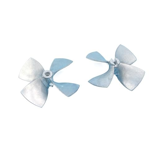 Paar 4-Blatt-Zink-Propeller CW/CCW Für Fischereischiffe Und Trawler - Wellendurchmesser 4mm/5mm(4mm,D60mm) von RCXCLXLH